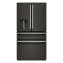 Kitchenaid® 29 cu. ft. French Door Refrigerator with Exterior Water and Ice and FreshChill™ Full-Width Refrigerated Drawer KRMF436SBE Kitchenaid® 29 cu. ft. French Door Refrigerator with Exterior Water and Ice and FreshChill™ Full-Width Refrigerated Drawer KRMF436SBE