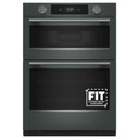 Kitchenaid® 30-inch Smart Electric Combo Wall Oven with Assisted Cooking Modes - Black Ore KOEC730SBE