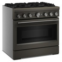 KitchenAid® 36-Inch 6 Burner Commercial-Style Dual Fuel Range with No Preheat Air Fry Mode KFDS936SBE