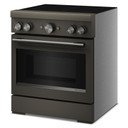 Kitchenaid® 30-Inch 4-Element Induction Freestanding Commercial-Style Range with Air Fry KFIS930SBE