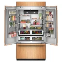 Kitchenaid® 24.2 Cu. Ft. 42" Built-In Panel-Ready French Door Bottom Mount Refrigerator with Platinum Interior KBFN542TPA