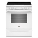 Whirlpool® 30-inch Electric Smart Range with Air Cooking Technology and Steam Clean YWSES4530TW