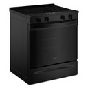Whirlpool® 30-inch Electric Smart Range with No Preheat Mode and Steam Clean YWSES3330TB