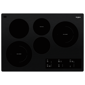 Whirlpool® 30-inch Electric Ceramic Glass Cooktop with Two Dual Radiant Elements WCE97US0KB