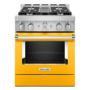 KitchenAid® 30'' Smart Commercial-Style Gas Range with 4 Burners KFGC500JYP KitchenAid® 30'' Smart Commercial-Style Gas Range with 4 Burners KFGC500JYP