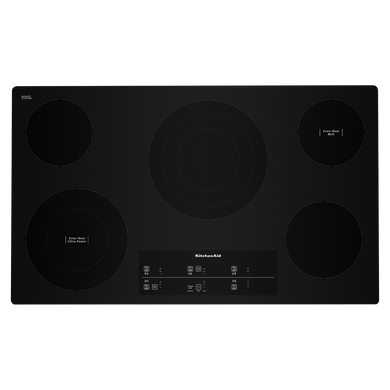 Kitchenaid® 36 Electric Cooktop with 5 Elements and Touch-Activated Controls KCES956KBL