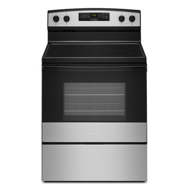 30-inch Amana® Electric Range with Extra-Large Oven Window YAER6303MMS