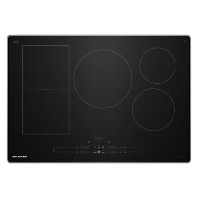 Kitchenaid® 30" Temp Cook™ Induction Cooktop with 5 Cooking Zones KCIT730SSS