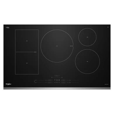 Whirlpool® 36" Intelligent Induction Cooktop with Temp Cook™ Technology and WipeClean™ Coating WCIT7536SS