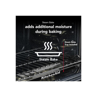 Kitchenaid® 5.3 Cu. Ft. Slide-in Electric Range with Two Even-Heat™ Hyper Elements and Convection Cooking Modes YKSES530SBE