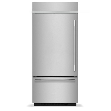 Kitchenaid® 20.8 Cu. Ft. 36" Built-In Bottom Mount Refrigerator with Platinum Interior KBBL336SPS
