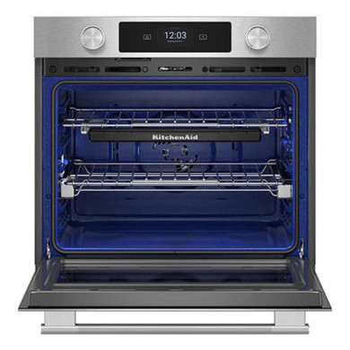 Kitchenaid® 27-inch Smart Electric Single Wall Oven with Assisted Cooking Modes - PrintShield™ Finish KOES727SPS