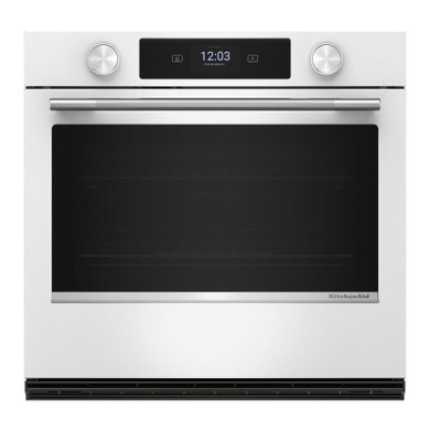 Kitchenaid® 30-inch Smart Electric Single Wall Oven with Assisted Cooking Modes - White KOES730SWH
