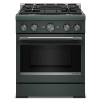 KitchenAid® 30-Inch 4 Burner Commercial-Style Gas Range with No Preheat Air Fry Mode KFGS930SJP