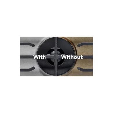 KitchenAid® 36  in. Gas Cooktop with 5 Burners and Integrated Wok Grate KCGK536SJP