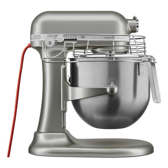 Kitchenaid® NSF Certified® Commercial Series 8 Quart Bowl-Lift Stand Mixer with Stainless Steel Bowl Guard KSMC895CU