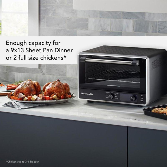 Kitchenaid® Digital Countertop Oven with Pizza and Air Fry KCO128BM
