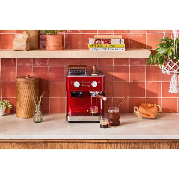 Kitchenaid® Semi Automatic Espresso Machine with Burr Grinder KES6551CA