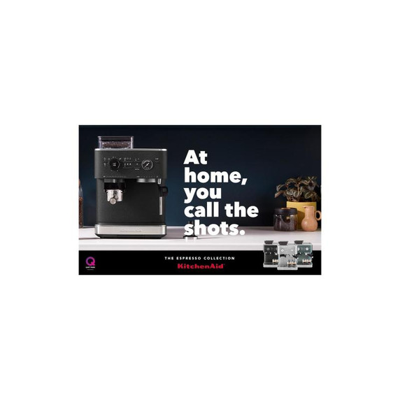KitchenAid.ca Exclusive Colour - Semi Automatic Espresso Machine with Burr Grinder KES6551BK