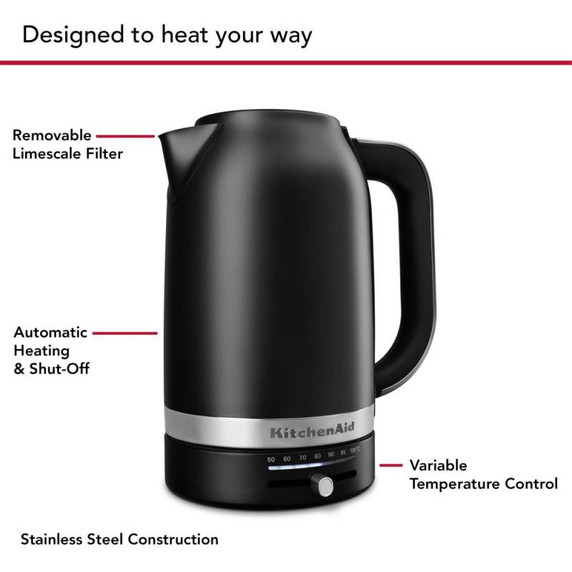 Kitchenaid® 1.7 Liter Electric Kettle KEK1701BM