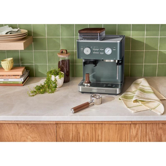 Kitchenaid® Semi Automatic Espresso Machine with Burr Grinder KES6551JP