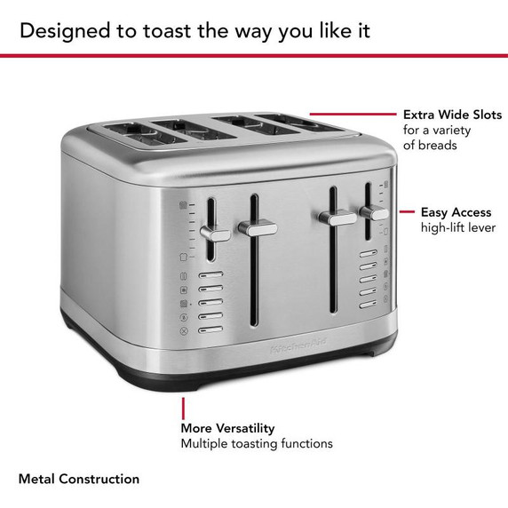 Kitchenaid® 4 Slice Toaster KMT4109SX