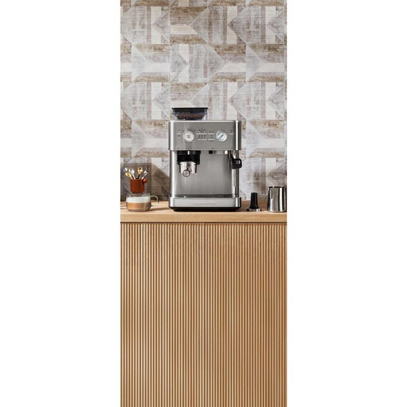 Kitchenaid® Semi Automatic Espresso Machine with Burr Grinder KES6551SX