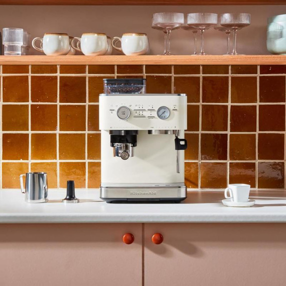Kitchenaid® Semi Automatic Espresso Machine with Burr Grinder KES6551PL
