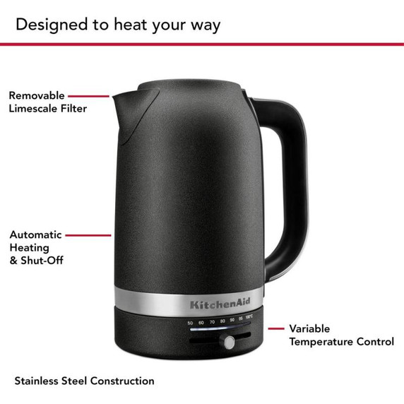 Kitchenaid® 1.7 Liter Electric Kettle KEK1701BK