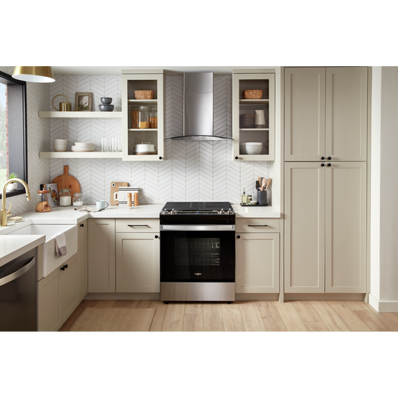 5.0 Cu. Ft. Whirlpool® Gas Range with Frozen Bake™ Technology WEG515S0LS