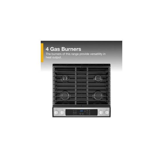 5.0 Cu. Ft. Whirlpool® Gas Range with Frozen Bake™ Technology WEG515S0LS