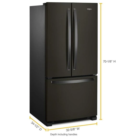 Whirlpool® 33-inch Wide French Door Refrigerator - 22 cu. ft. WRFF5333PV