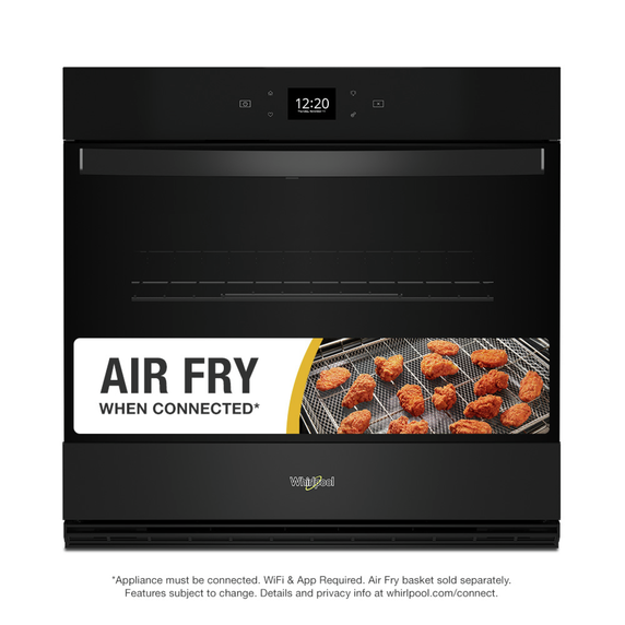 Whirlpool® 4.3 Cu. Ft. Single Wall Oven with Air Fry When Connected WOES5027LB