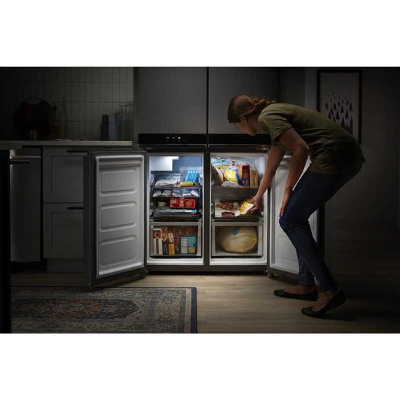 Whirlpool® 36-inch Wide Counter Depth 4 Door Refrigerator - 19.4 cu. ft. WRQA59CNKZ