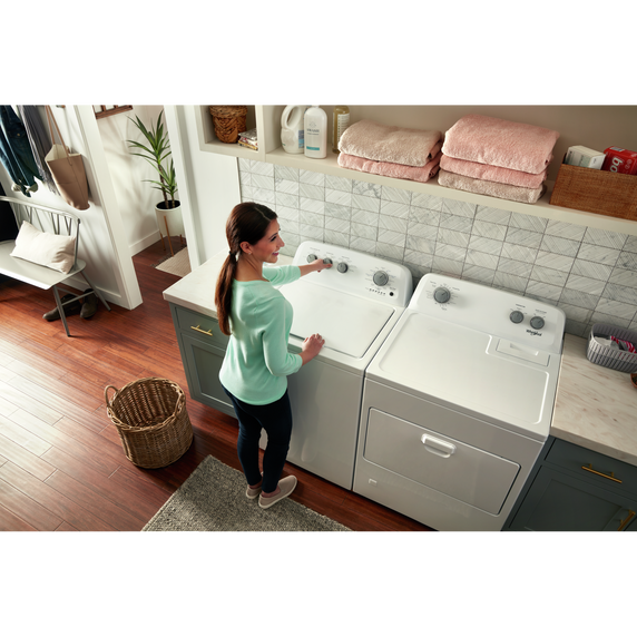 Whirlpool® 7.0 cu. ft. Top Load Electric Dryer with AutoDry™ Drying System YWED4850HW