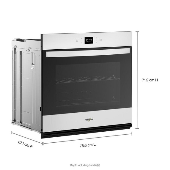 Whirlpool® 5.0 Cu. Ft. Single Wall Oven with Air Fry When Connected WOES5030LW Whirlpool® 5.0 Cu. Ft. Single Wall Oven with Air Fry When Connected WOES5030LW