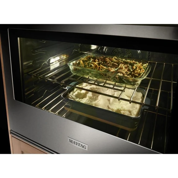 Maytag® 27-inch Single Wall Oven with Air Fry and Basket - 4.3 cu. ft. MOES6027LZ