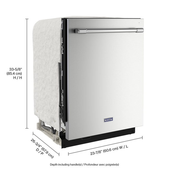 Maytag® Top control dishwasher with Third Level Rack and Dual Power Filtration MDB9979SKZ