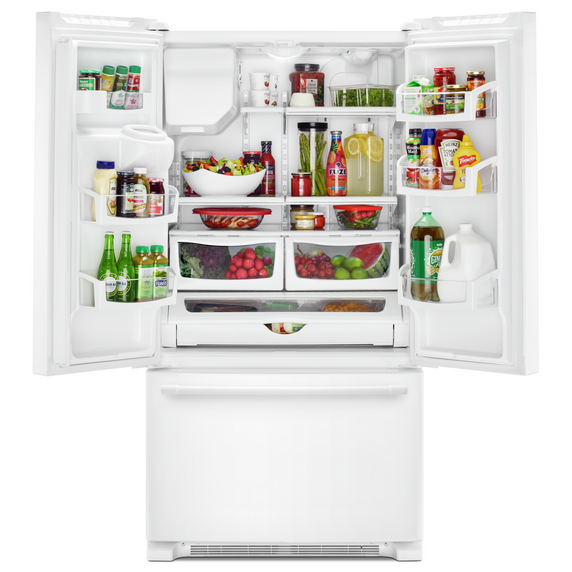 Maytag® 36- Inch Wide French Door Refrigerator with PowerCold® Feature - 25 Cu. Ft. MFI2570FEW