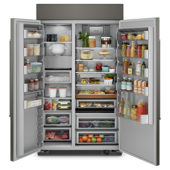 Kitchenaid® 30 Cu. Ft. 48 Built-In Side-by-Side Refrigerator with Panel-Ready Doors KBSN708MPA