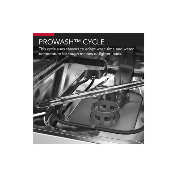 Kitchenaid® 47 dBA Two-Rack Dishwasher with ProWash™ Cycle KDFE104KBL