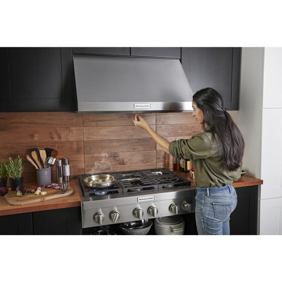 KitchenAid® 36'' 6-Burner Commercial-Style Gas Rangetop KCGC506JSS