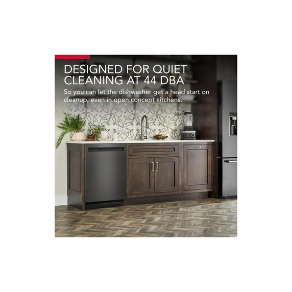 Kitchenaid® 44 dBA Dishwasher in PrintShield™ Finish with 360° Max Jets™ Third Rack KDFM404KBS Kitchenaid® 44 dBA Dishwasher in PrintShield™ Finish with 360° Max Jets™ Third Rack KDFM404KBS