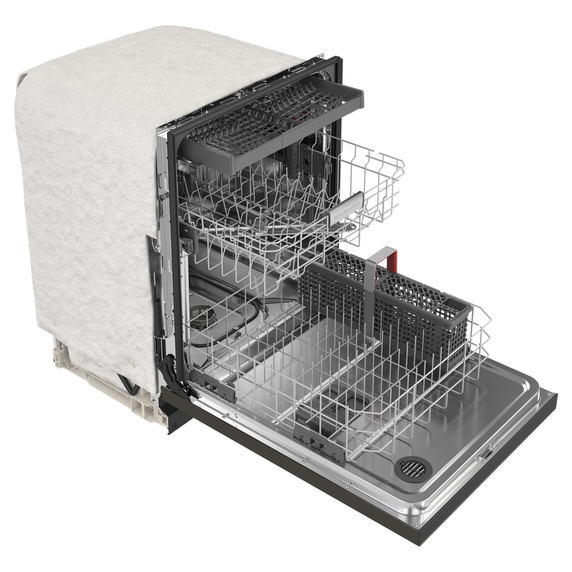 Kitchenaid® 39 dBA Dishwasher in PrintShield™ Finish with Third Level Utensil Rack KDFE204KBS