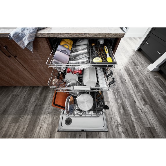 Kitchenaid® 44 dBA Dishwasher in PrintShield™ Finish with FreeFlex™ Third Rack KDTM404KBS