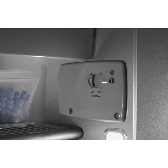 Kitchenaid® 29.4 Cu. Ft. 48" Built-In Side-by-Side Refrigerator with Ice and Water Dispenser KBSD708MSS