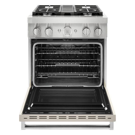 KitchenAid® 30'' Smart Commercial-Style Dual Fuel Range with 4 Burners KFDC500JMH