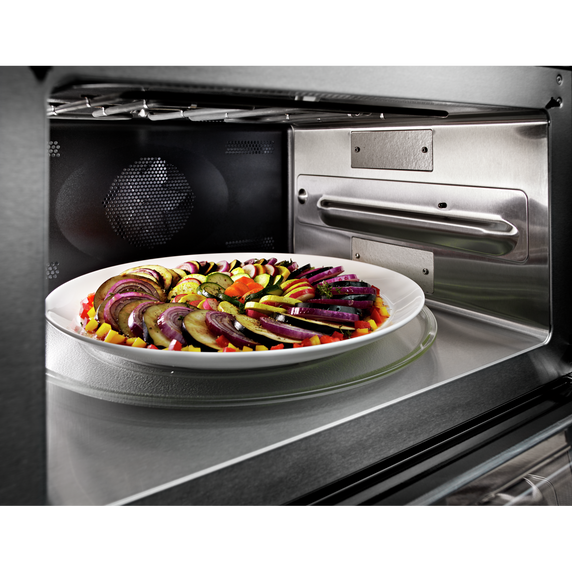 Kitchenaid® 30 Combination Wall Oven with Even-Heat™  True Convection (Lower Oven) KOCE500ESS