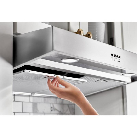 Whirlpool® 30" Range Hood with Dishwasher-Safe Full-Width Grease Filters WVU37UC0FS