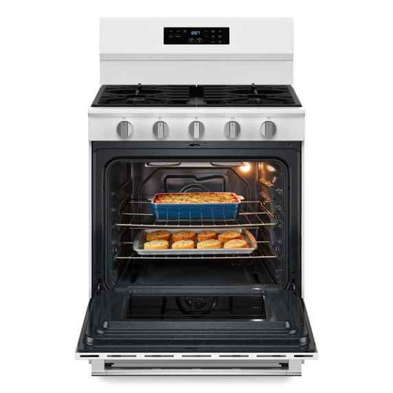 Maytag® 30-Inch Convection Gas Range With No Preheat Air Fry and Air Baking - 5.0 Cu. Ft. MFGS6030RW